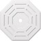 Ekena Millwork Westin Architectural Grade PVC Ceiling Medallion, 34"OD x 3"ID x 13 1/2"C x 1"P, One-Piece CMP34WN-03000 - alternate 1